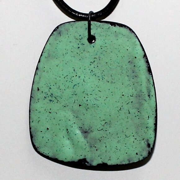 Black Corded Lobster Clasp Necklace With Unique Dark Pendant - Picture 9 of 9